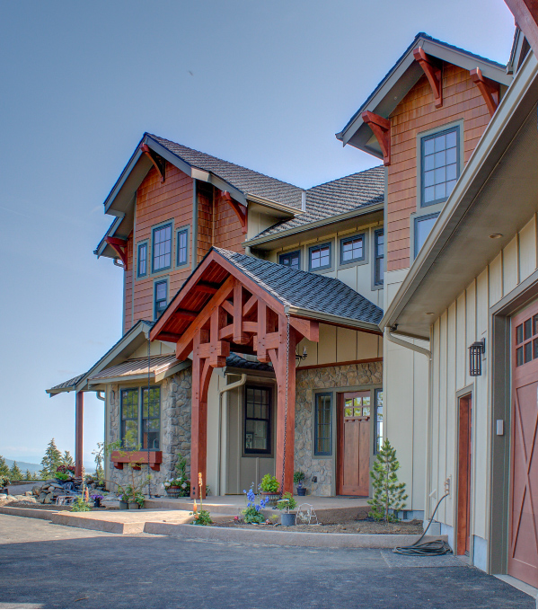 Front entry of a custom home built by Mike Riddle Construction Front entry of a custom home built by Mike Riddle Construction